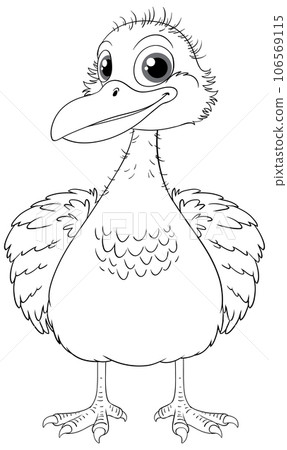 Cute Emu Bird Cartoon Cute Emu Bird Cartoon 106569115