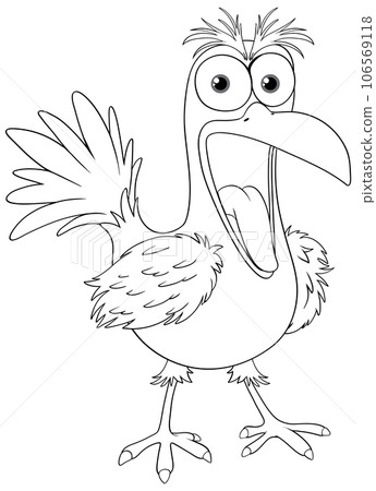 Crazy Bird Cartoon Crazy Bird Cartoon 106569118