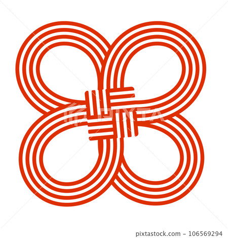 三葉草 mizuhiki 矢量圖 106569294