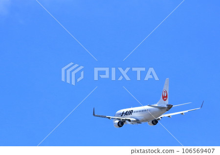 Osaka International Airport JAL Airplane Takeoff Sky Park Osaka International Airport JAL Airplane Takeoff Sky Park 106569407