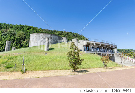 Wakasa Mikata Jomon Museum on a sunny day in Wakasa Town, Fukui Prefecture Wakasa Mikata Jomon Museum on a sunny day in Wakasa Town, Fukui Prefecture 106569441
