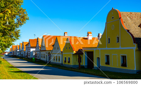 Traditional central european village of Holasovice Traditional central european village of Holasovice 106569800