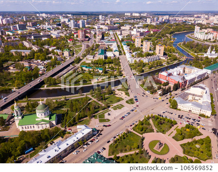 Aerial view of Oryol with Assumption Church Aerial view of Oryol with Assumption Church 106569852