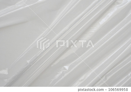 White plastic film wrap texture background White plastic film wrap texture background 106569958