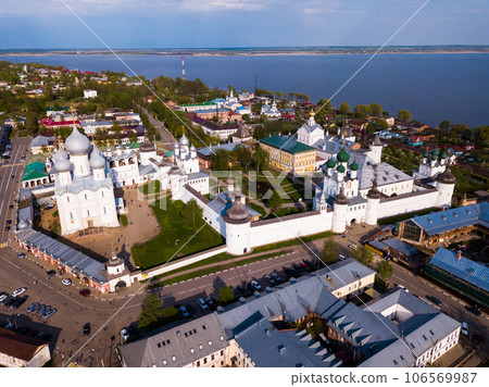 View from drone of Rostov Kremlin 106569987