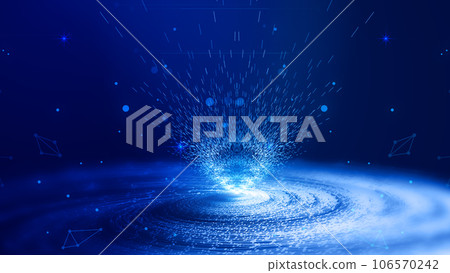 宇宙粒子漩渦噴射粒子互聯網科技大數據背景 106570242