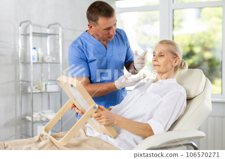 Attending medical consultation. 106570271