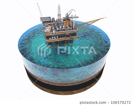 Oil production on the model of the sea. 106570272
