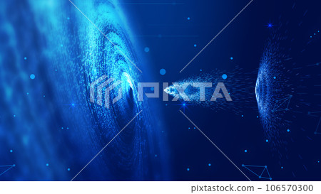 宇宙粒子漩渦互聯網科學技術大數據背景 106570300