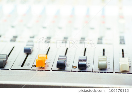 Mixing console for controlling the volume, frequencies of musical instruments 106570513