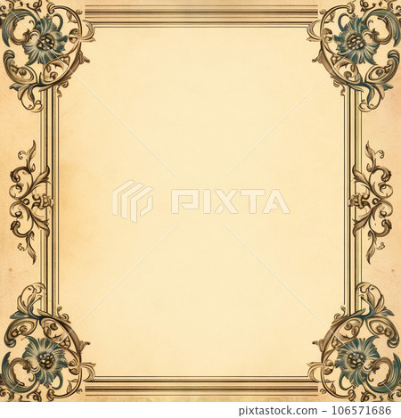Border,Frame, baroque of vintage elements for design 106571686