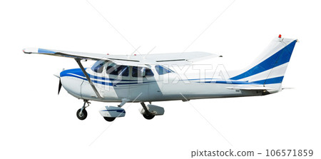 Sports monoplane on white background Sports monoplane on white background 106571859