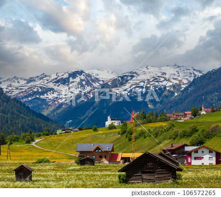 Summer Alpine country view 106572265