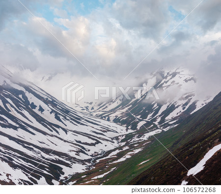 Spring Swiss Alps mountain landscape Spring Swiss Alps mountain landscape 106572268