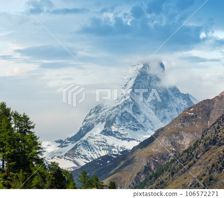 Summer Matterhorn Alps mountain, Swiss 106572271