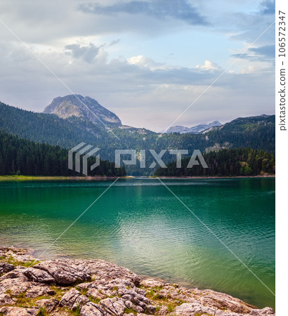 Black lake (Crno jezero) summer landscape. Zabljak Municipality, Montenegro. 106572347