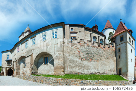 Historic medieval Krivoklat Castle panorama (Czech Republic, central Bohemia, near Prague ). Historic medieval Krivoklat Castle panorama (Czech Republic, central Bohemia, near Prague ). 106572486