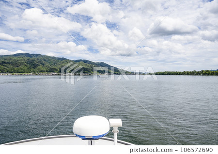 View towards Kasamatsu Park from a sightseeing boat View towards Kasamatsu Park from a sightseeing boat 106572690