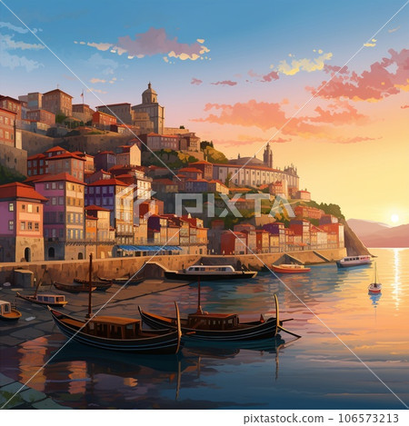 Breathtaking View of Porto at Sunset Breathtaking View of Porto at Sunset 106573213