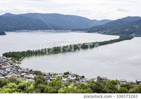 Amanohashidate seen from Kasamatsu Park (August) Amanohashidate seen from Kasamatsu Park (August) 106573263