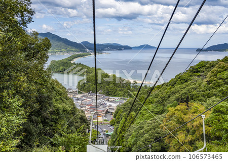View of Amanohashidate from the lift 106573465