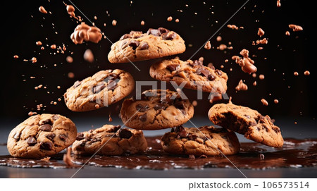American chocolate chip cookies with chocolate American chocolate chip cookies with chocolate 106573514