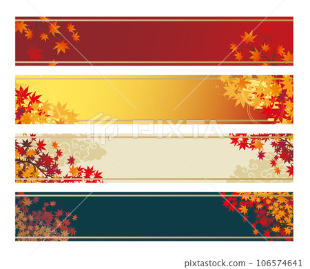 Autumn autumn leaves Japanese style background Autumn autumn leaves Japanese style background 106574641