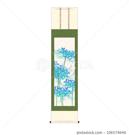 藍色孤挺花掛軸 藍色孤挺花掛軸 106574648