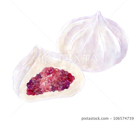 水彩插圖包子 106574739