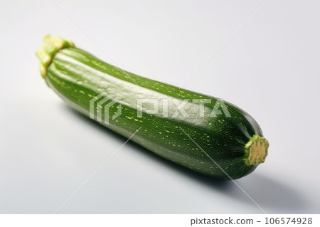 Zucchini photo realistic illustration - Generative AI. 106574928