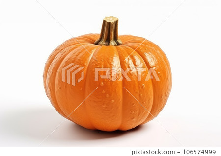 Pumpkin photo realistic illustration - Generative AI. Pumpkin photo realistic illustration - Generative AI. 106574999