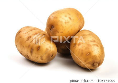Potato photo realistic illustration - Generative AI. 106575009
