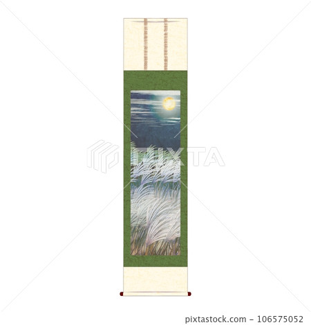 hanging scroll of full moon hanging scroll of full moon 106575052