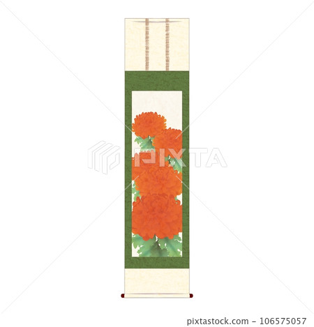 Chrysanthemum hanging scroll 4 Chrysanthemum hanging scroll 4 106575057