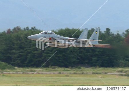 JASDF 306th Squadron F-15DJ Eagle takeoff 106575437