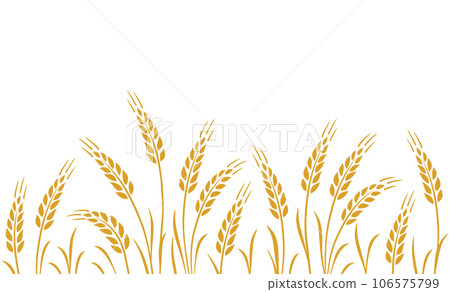 seamless background with wheat, oat, rye stalks 106575799