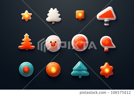 Christmas (3D pictogram) 106575812