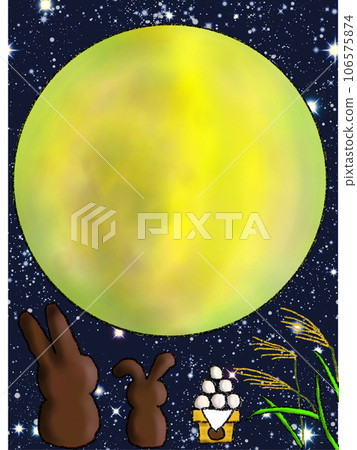 Moon view rabbits 106575874