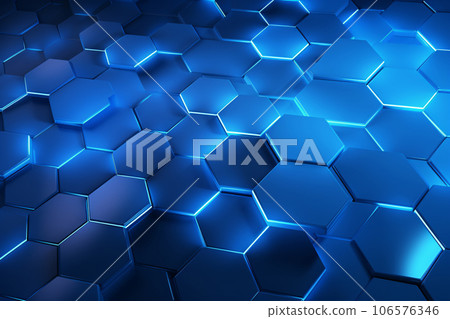 Modern Technology Concept with Hexagonal Pattern 106576346