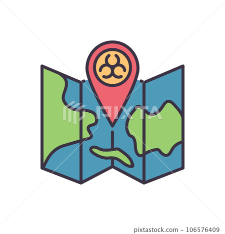 Epidemic related vector icon 106576409