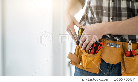 Worker assembler with tool belt 106576597