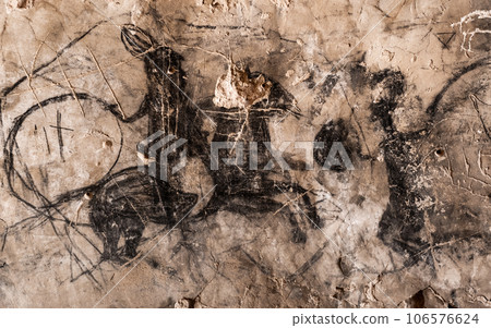 Charcoal painting in Cappadocia, Turkey 106576624