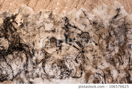 Charcoal painting in Cappadocia, Turkey 106576625