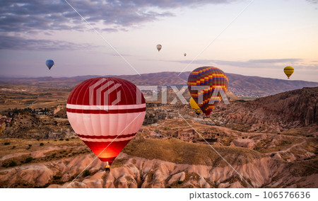 Hot air balloon festival in Cappadocia, Turkey 106576636
