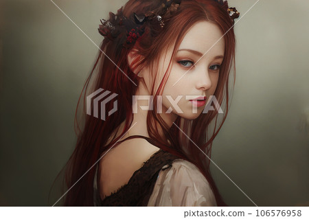 A woman with an uneasy expression 6 106576958