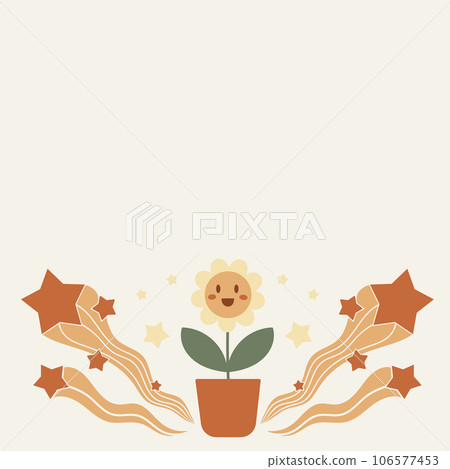 Potted Flower and Shooting Stars 106577453