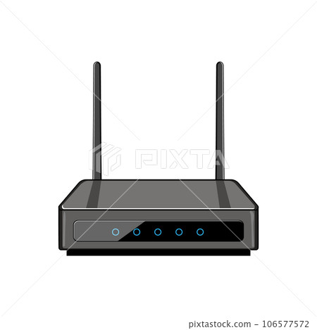 wireless router cartoon vector illustration 106577572
