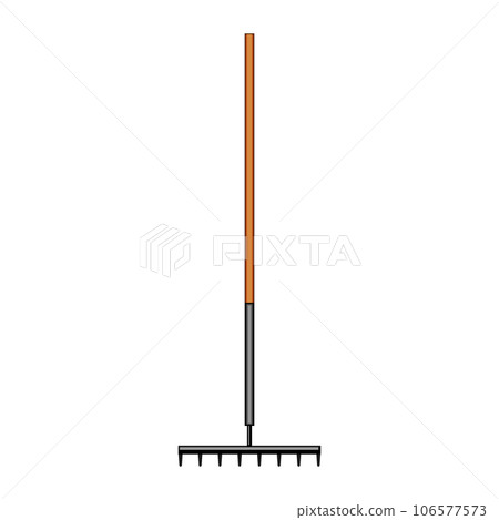 grass rake cartoon vector illustration grass rake cartoon vector illustration 106577573