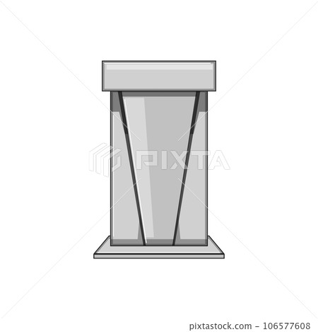 display podium cartoon vector illustration 106577608