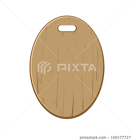 natural chopping board cartoon vector illustration 106577727